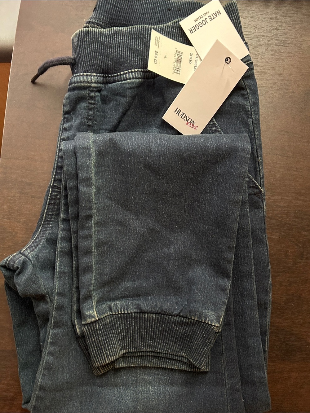 Hudson Jeans Dark Blue Knit-Waist Jogger